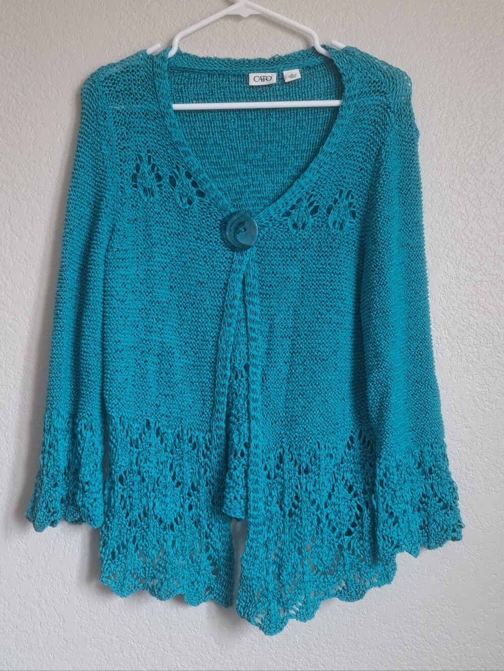 Cato Blue Y2K Lightweight Cardigan Size Large